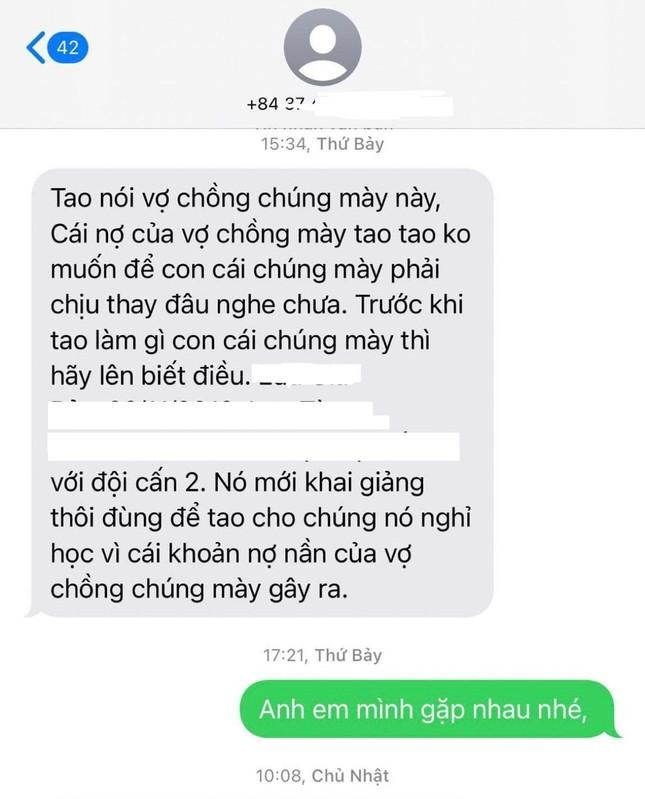 Tin nhắn khủng bố con nợ