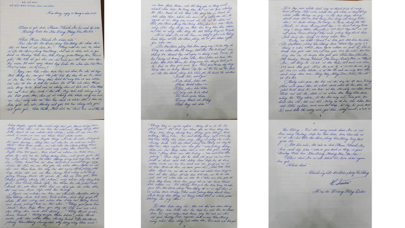 Lá thư trả lời chứa chan tình cảm của người Chính ủy BĐBP Cao Bằng gửi cháu học sinh Hà Nội Lá thư trả lời chứa chan tình cảm của người Chính ủy BĐBP Cao Bằng gửi cháu học sinh Hà Nội