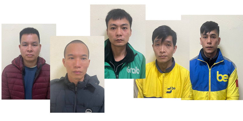 Các đối tượng bị tạm giữ hình sự