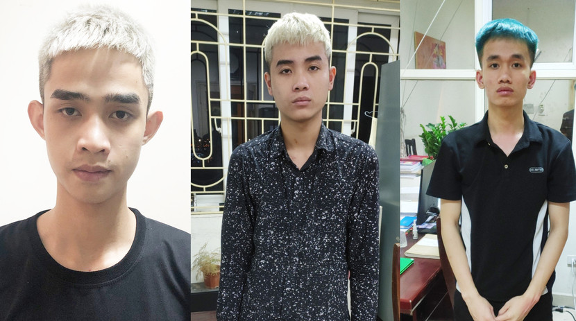 Các đối tượng Phạm Trung Quân, Đỗ Xuân Nguyện và Đàm Tiến Đạt Các đối tượng Phạm Trung Quân, Đỗ Xuân Nguyện và Đàm Tiến Đạt