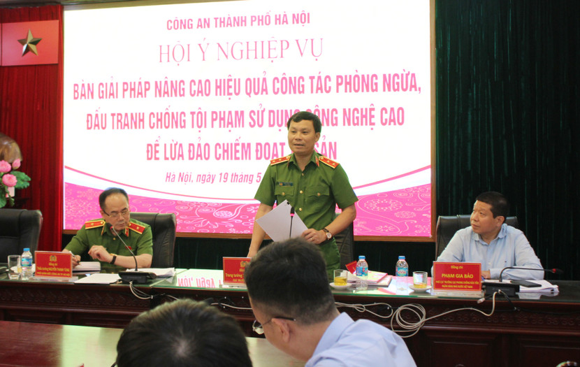 Trung tướng Trần Ngọc Hà, Cục trưởng Cục Cảnh sát hình sự phát biểu tại hội nghị Trung tướng Trần Ngọc Hà, Cục trưởng Cục Cảnh sát hình sự phát biểu tại hội nghị