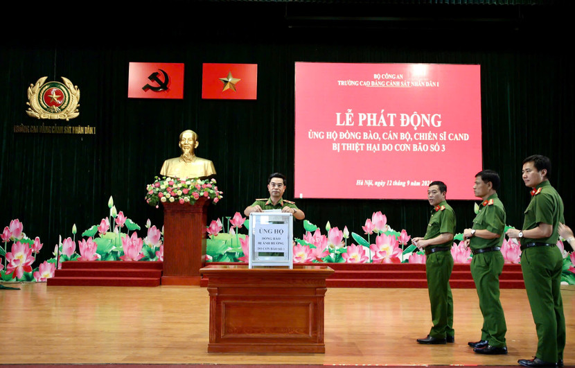 Quyên góp ủng hộ đồng bào bị thiệt hại do bão số 3