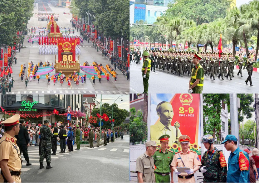 Bảo vệ an toàn sự kiện A80 cũng là một điểm sáng của Công an Hà Nội