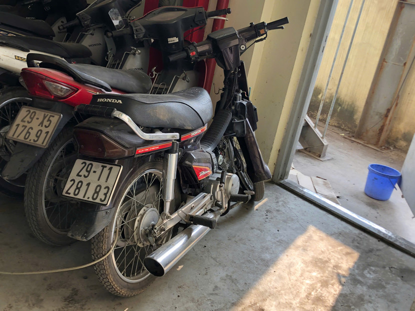 Chiếc xe máy hiện chưa xác định được chủ sở hữu