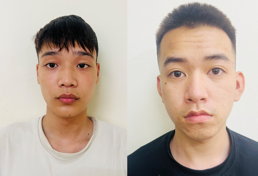 Hai đối tượng Nguyễn Quang Vượng và Nguyễn Hữu Mạnh