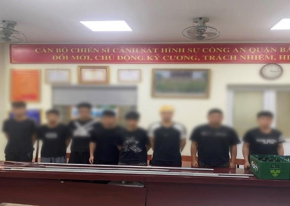 Nhóm đối tượng bị bắt giữ