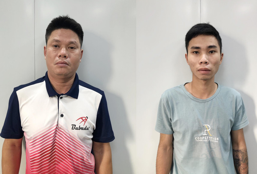 Hai đối tượng Trần Danh Đoàn và Trần Văn Trọng