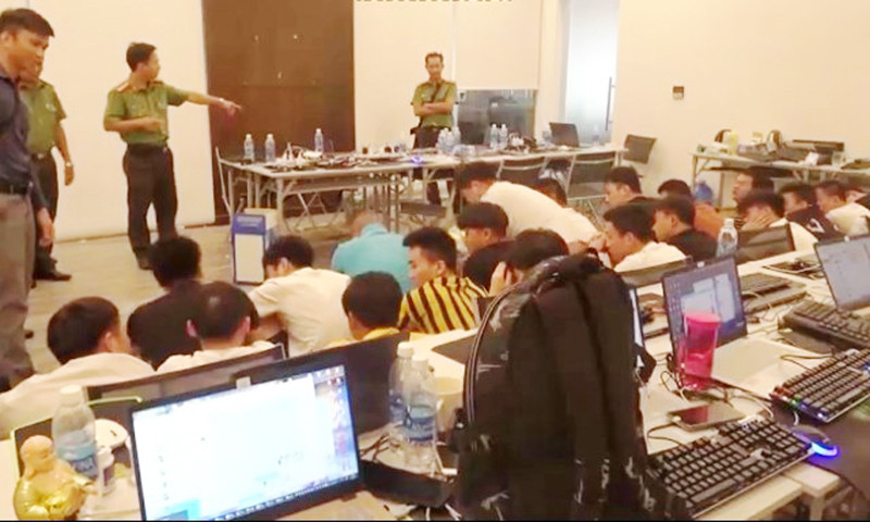 Lực lượng công an bắt giữ nhóm đối tượng do người nước ngoài cầm đầu thực hiện hành vi phạm tội tại Việt Nam