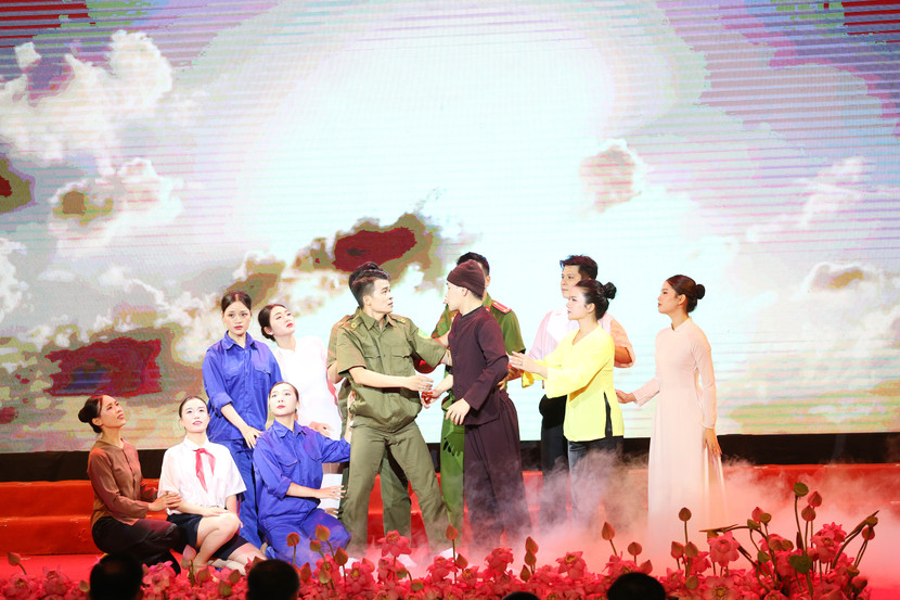 ... được tái hiện trong hoạt cảnh tại Ngày hội toàn dân bảo vệ ANTQ