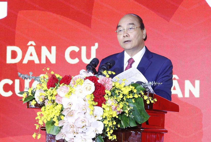 Thủ tướng Chính phủ Nguyễn Xuân Phúc phát biểu tại buổi lễ