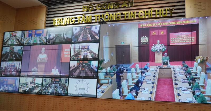 Hội thảo được tổ chức thông qua hình thức trực tuyến đến điểm cầu tại các địa phương