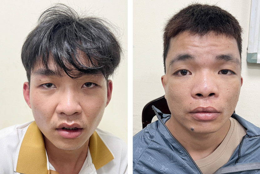 Đinh Văn Tuân (trái) và Nguyễn Trọng Chiến