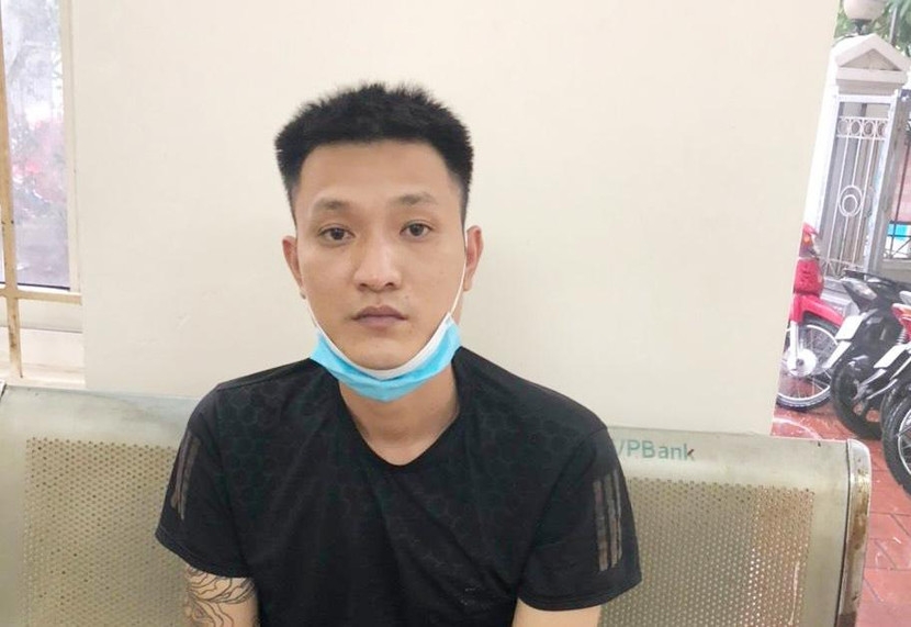 Vũ Tiến Thành tại cơ quan công an Vũ Tiến Thành tại cơ quan công an