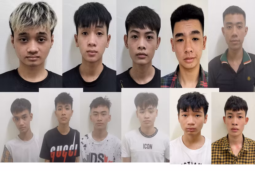 Các đối tượng bị Cơ quan CSĐT - CAH Quốc Oai khởi tố