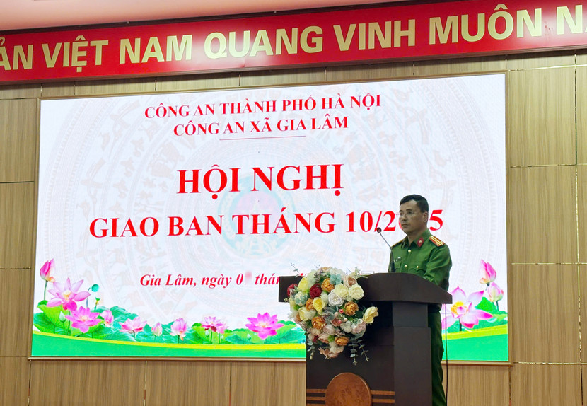 Thượng tá Đào Thanh Bình, Trưởng Công an xã Gia Lâm phát động phong trào thi đua "Ba nhất" Thượng tá Đào Thanh Bình, Trưởng Công an xã Gia Lâm phát động phong trào thi đua "Ba nhất"