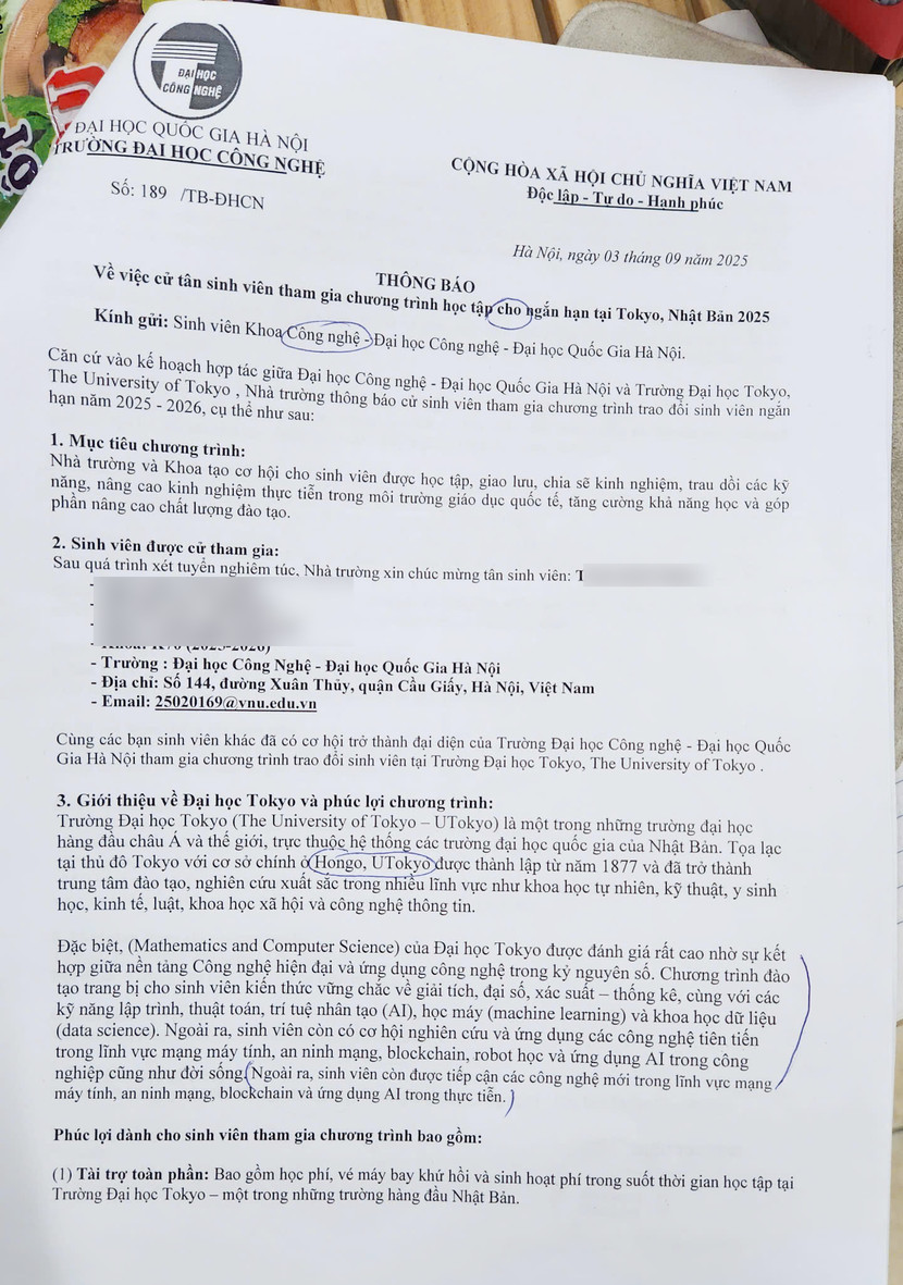 &quot;Chiếc bẫy ngọt ngào&quot; mà các đối tượng lừa đảo đã mạo danh nhà trường gửi sinh viên T.Q.H