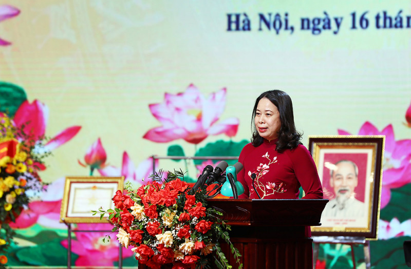 Quyền Chủ tịch nước Võ Thị Ánh Xuân phát biểu chỉ đạo tại buổi lễ Quyền Chủ tịch nước Võ Thị Ánh Xuân phát biểu chỉ đạo tại buổi lễ