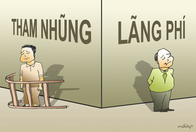 Dù không gây ra hậu quả lớn như tham nhũng, nhưng lãng phí đã và đang kéo lùi sự phát triển của đất nước