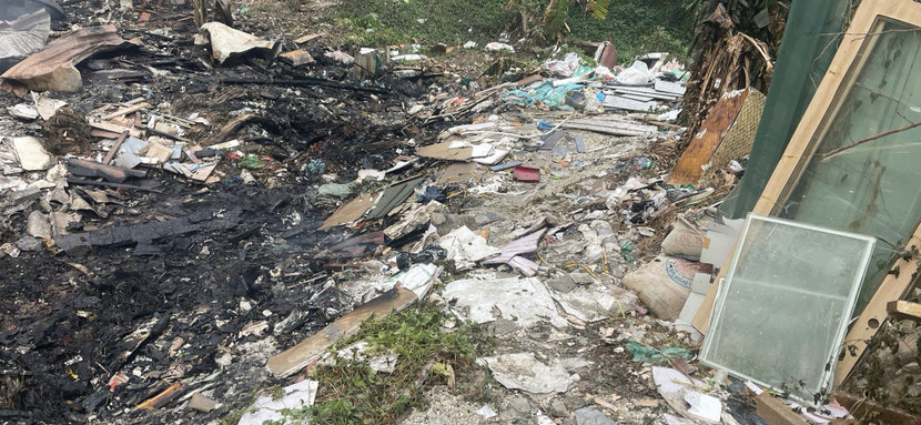 Hiện trường sau vụ hỏa hoạn