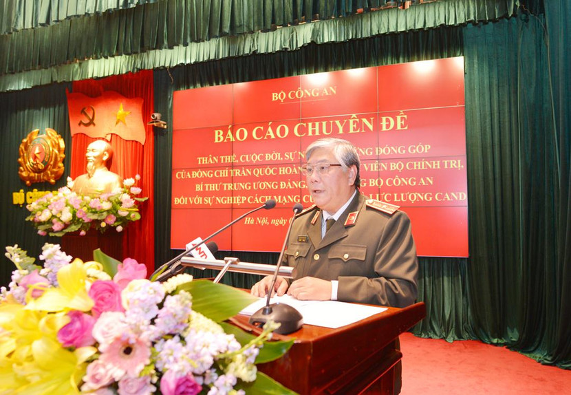 Thiếu tướng, PGS, TS Nguyễn Bình Ban, nguyên Viện trưởng Viện Lịch sử Công an thông tin về cuộc đời cố Bộ trưởng Bộ Công an Trần Quốc Hoàn