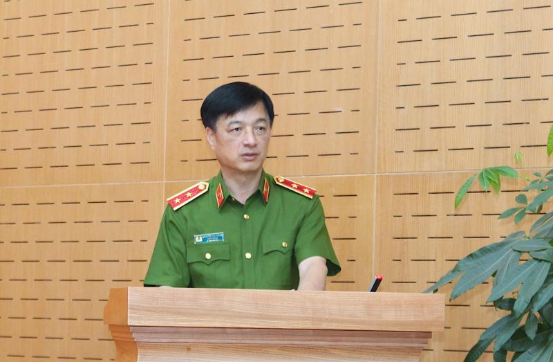 Trung tướng Nguyễn Duy Ngọc, Ủy viên Trung ương Đảng, Thứ trưởng Bộ Công an chủ trì tham luận Trung tướng Nguyễn Duy Ngọc, Ủy viên Trung ương Đảng, Thứ trưởng Bộ Công an chủ trì tham luận