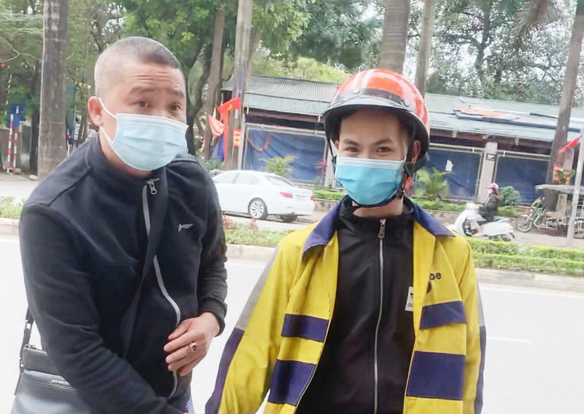 Vũ Như Công tại thời điểm bị bắt quả tang đi bán ma túy