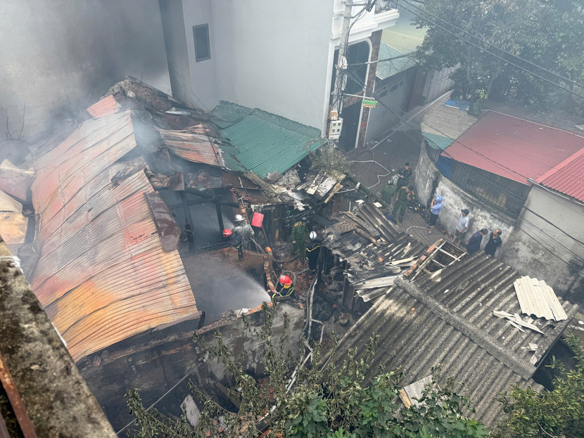 Hiện trường vụ việc từ trên cao