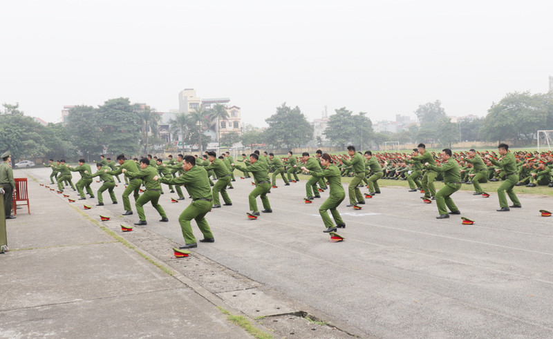 Đây là một trong những hoạt động tăng cường sức khỏe, sức chiến đấu của lực lượng công an góp phần vào công tác đấu tranh phòng chống tội phạm