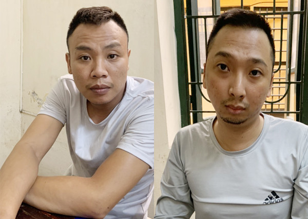 Hai đối tượng Trần Huy Anh và Lê Tuấn Anh Hai đối tượng Trần Huy Anh và Lê Tuấn Anh