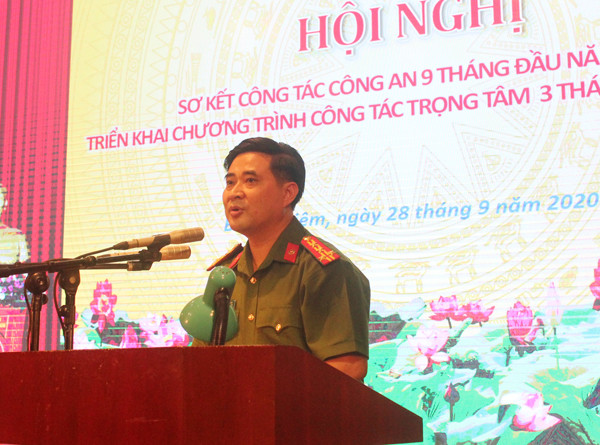 Đại tá Lê Đức Hùng, Trưởng CAQ Bắc Từ Liêm chủ trì Hội nghị