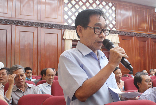 Cử tri Trần Đức Phú kiến nghị việc xây dựng nhà ở phải gắn liền với hạ tầng kỹ thuật