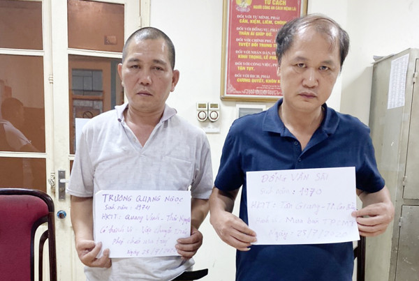 Hai đối tượng Trương Quang Ngọc và Đổng Văn Sài