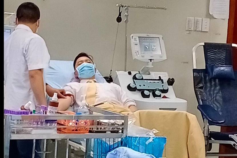 Dự kiến trong thời gian 7 ngày, mỗi ngày có 2 ĐVTN CAQ Nam Từ Liêm hiến máu hỗ trợ điều trị bệnh cho cháu bé Dự kiến trong thời gian 7 ngày, mỗi ngày có 2 ĐVTN CAQ Nam Từ Liêm hiến máu hỗ trợ điều trị bệnh cho cháu bé