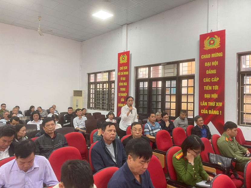 Đại diện nhân dân phát biểu tại hội nghị