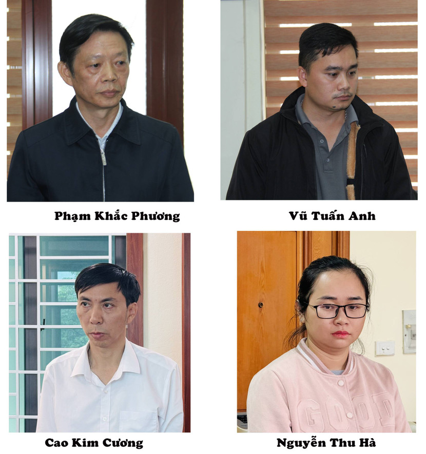 Các bị can bị Cơ quan CSĐT Công an tỉnh Lào Cai khởi tố