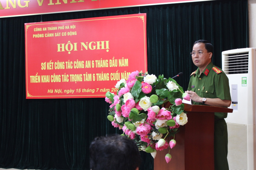 Đại tá Lê Văn Tuân, Phó Giám đốc CATP chỉ đạo tại Hội nghị Đại tá Lê Văn Tuân, Phó Giám đốc CATP chỉ đạo tại Hội nghị