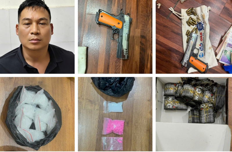 Phạm Hùng Dũng và tang vật vụ án