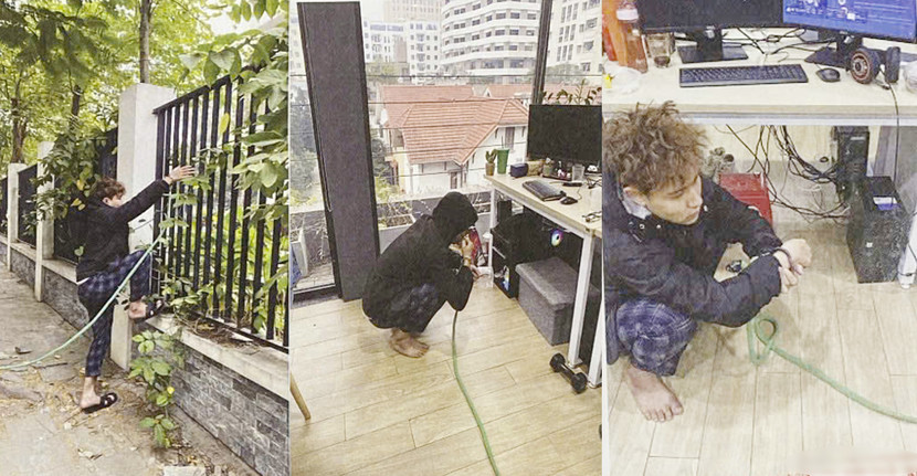 Nguyễn Văn Tuân thực nghiệm hiện trường vụ án trộm cắp tài sản