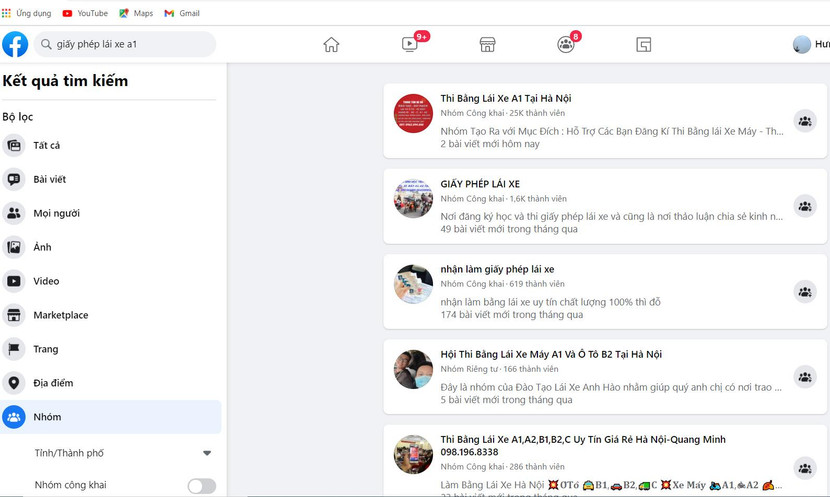 Nhan nhản các trang mạng có nội dung liên quan đến giấy phép lái xe không rõ thực - hư