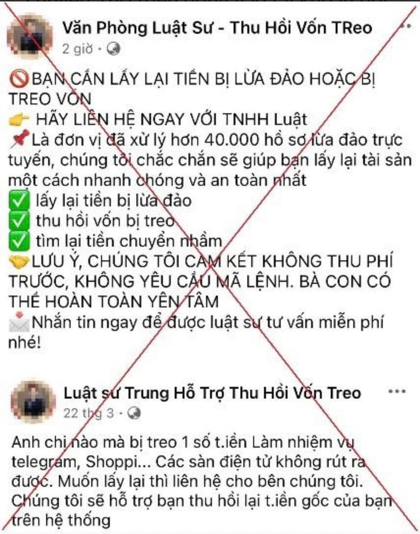 Tìn fanpage giả mạo Luật sư, người phụ nữ bị bốc hơi hàng trăm triệu đồng Tìn fanpage giả mạo Luật sư, người phụ nữ bị bốc hơi hàng trăm triệu đồng