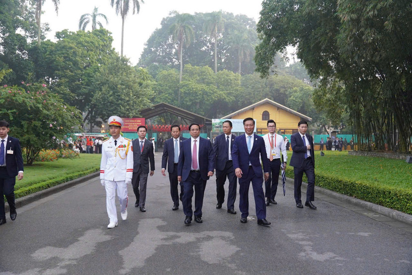 Lực lượng Cảnh vệ bảo vệ các đồng chí lãnh đạo Đảng, Nhà nước đến dự Đại lễ A80