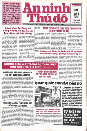 Báo An ninh Thủ đô số 01266, ngày 7/4/2000