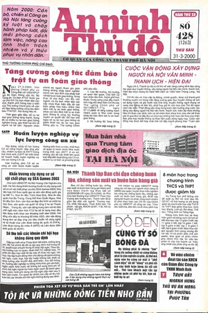 Báo An ninh Thủ đô số 01263, ngày 31/3/2000