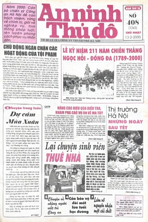 Báo An ninh Thủ đô số 1243 , ngày 13/02/2000