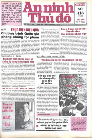 Báo An ninh Thủ đô số 01248, ngày 25/02/2000