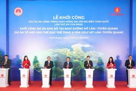 Vingroup khởi công đô thị nghỉ dưỡng suối khoáng và tổ hợp thể dục thể thao Mỹ Lâm - Tuyên Quang