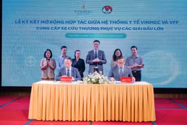 Vinmec cung cấp dịch vụ cứu thương chất lượng cao cho các trận đấu của đội tuyển bóng đá quốc gia