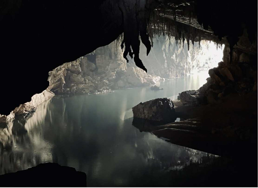 Ảnh 3: Quang cảnh nhìn từ trong hang Xe Bang Fai, Vườn Quốc gia Hin Nam Nô, CHDCND Lào (Ảnh: GIZ ProFEB)