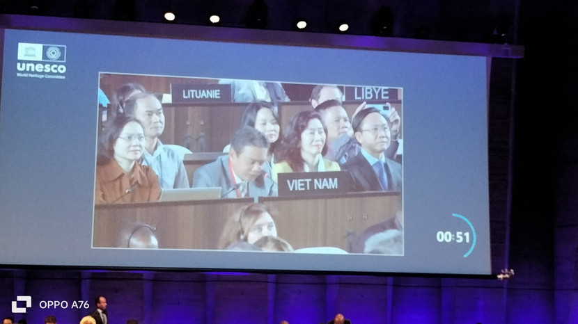 Đoàn Việt Nam và Lào trao đổi về Hồ sơ đề cử Vườn quốc gia Hin Nam Nô và công tác quản lý Di sản thế giới liên biên giới "Vườn quốc gia Phong Nha – Kẻ Bàng và Vườn quốc gia Hin Nam Nô” (Paris, ngày 12 tháng 7 năm 2025)