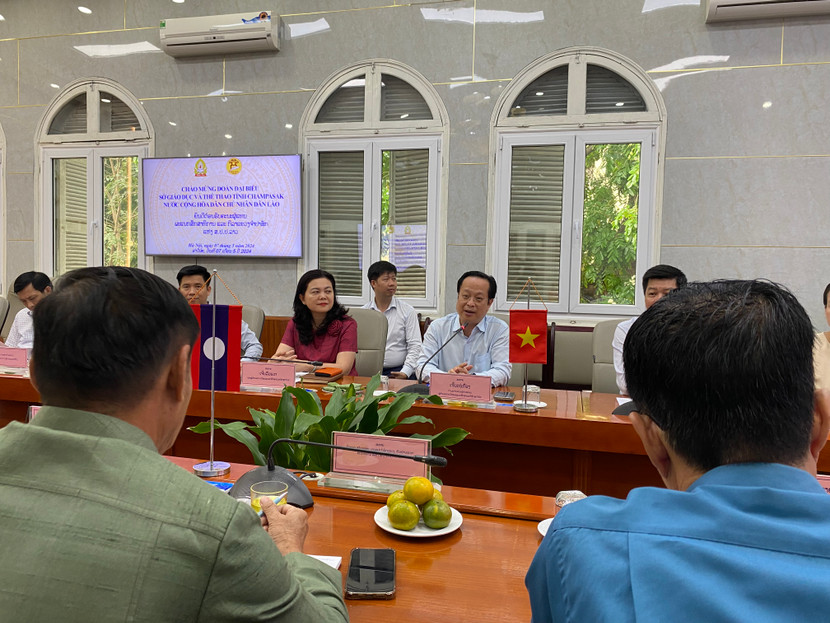 Giám đốc Sở GD-ĐT Hà Nội Trần Thế Cương khẳng định hợp tác, hỗ trợ nhân dân Lào trong giáo dục và đào tạo là một trong những nội dung hợp tác Quốc tế được Sở Giáo dục và Đào tạo đặc biệt quan tâm Giám đốc Sở GD-ĐT Hà Nội Trần Thế Cương khẳng định hợp tác, hỗ trợ nhân dân Lào trong giáo dục và đào tạo là một trong những nội dung hợp tác Quốc tế được Sở Giáo dục và Đào tạo đặc biệt quan tâm